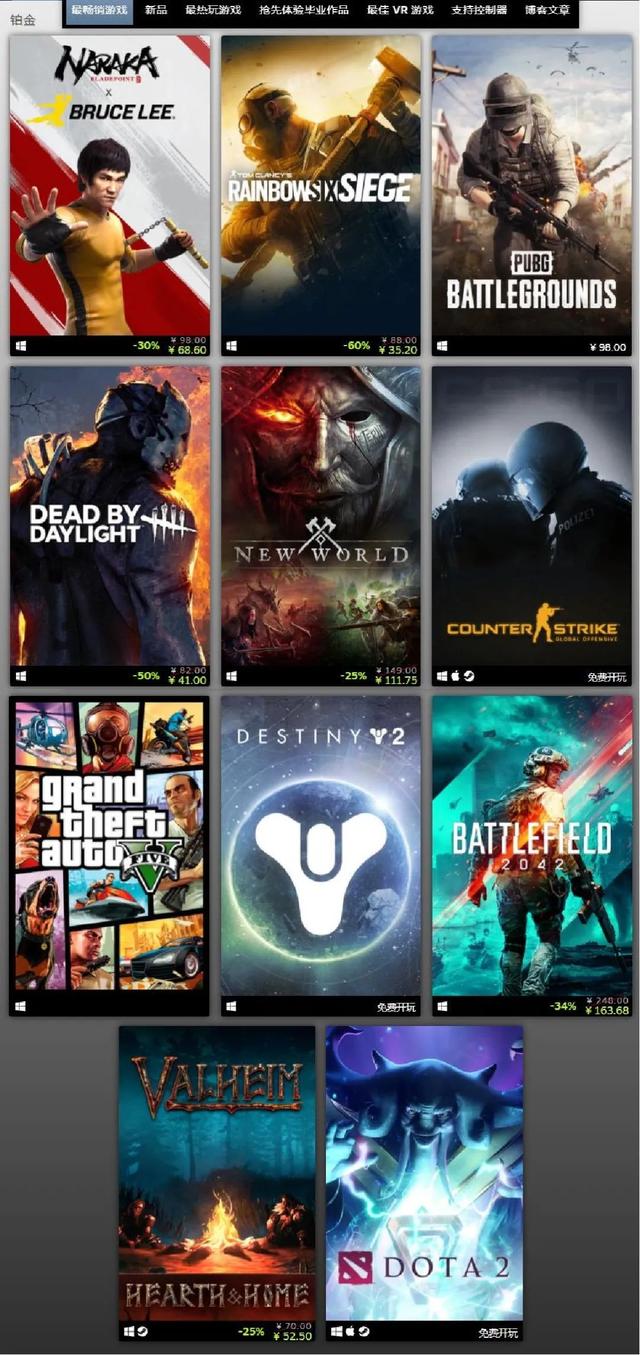 Steam 2021年度最佳游戏评选（国产游戏崛起与VR市场新机遇）