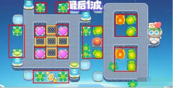 保卫萝卜4太空穿越第37关怎么过 保卫萝卜4太空穿越第37关满星图文攻略